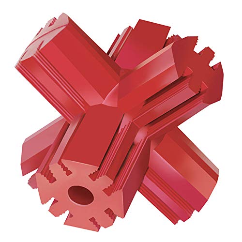 KONG - Jump'N Jack - Durable Rubber Dog Toy for Chewing and Teeth Cleaning - for Large Dogs